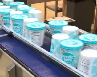Ice Cream Tubs before shrink wrapping